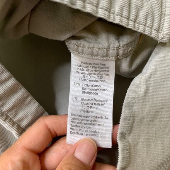 J Crew Shirt Mens S Small Slim Fit Ash Grey Corduroy Long Sleeve Stretch Cotton - Picture 6 of 10